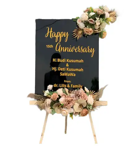 Papan Bunga Akrilik Venue Pernikahan Jakarta Pusat